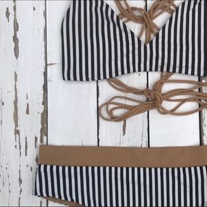 Boys + Arrows Bikini Set Top and Bottom in Anejo